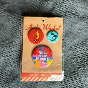 Andy Warhol pins